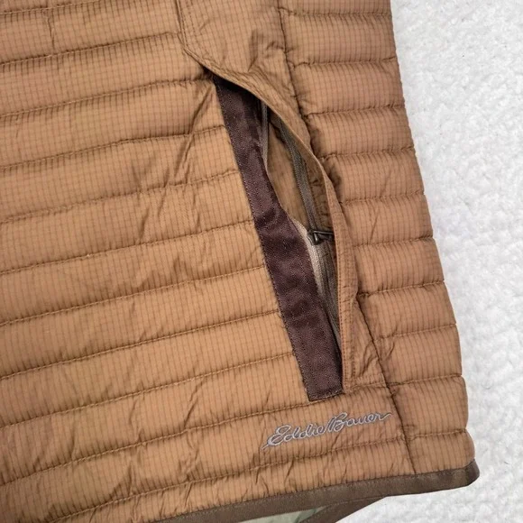 Eddie Bauer Sport Shop Vest Large TL Goose Down Quilted Full Zip Stormdown 700 - Picture 4 of 12